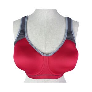 Freya Active Sonic High Impact Underwire Sports Bra sz 36DDD * Red Gray Sport